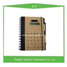 Cuaderno ecológico con calculadora